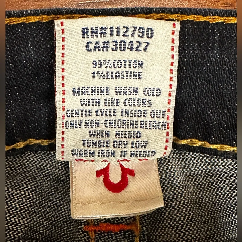 True Religion Joey Dark Indigo Flare Jeans - Picture 5 of 5